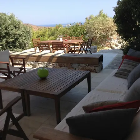 Idyllic Island House In Syros, With Garden, Spacious Terrace And Sea V